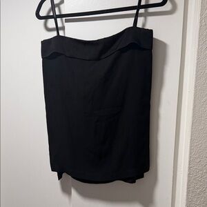 BCBGMaxAzria Black Strapless Blouse